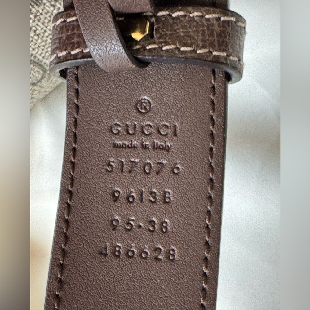 Gucci Belt Bag with Monogram Canvas and Leather Trim - Picture 10 of 17